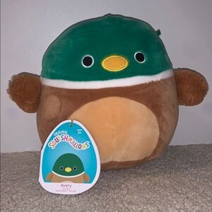 Squishmallows Green and Brown Plush Toy for Small Pets